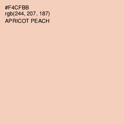 #F4CFBB - Apricot Peach Color Image